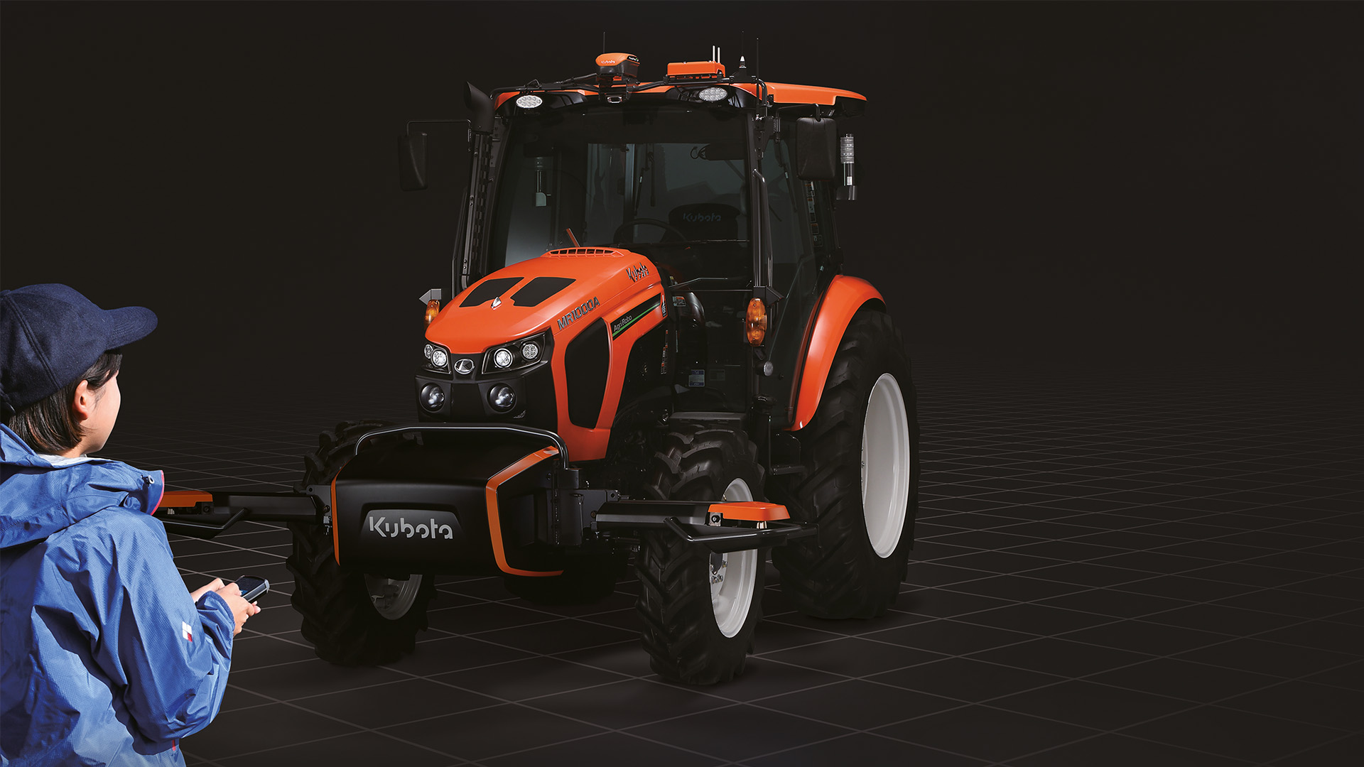 The tractor can be controlled both manually and autonomously