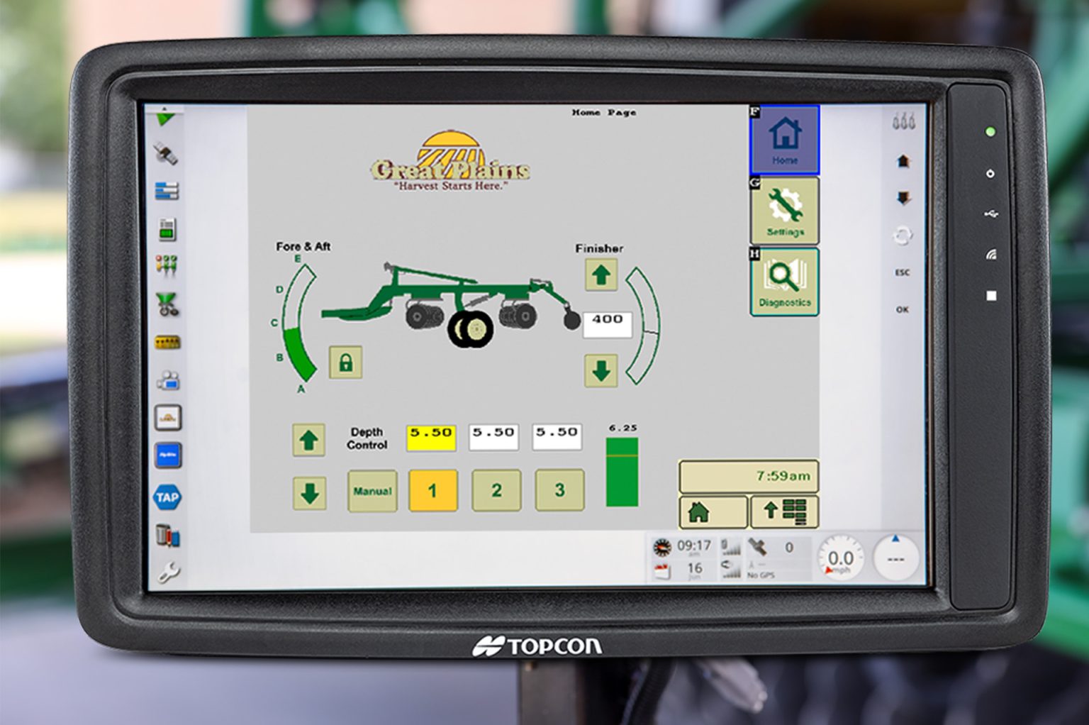 Implement Command system works on the tractor’s ISOBUS virtual terminal