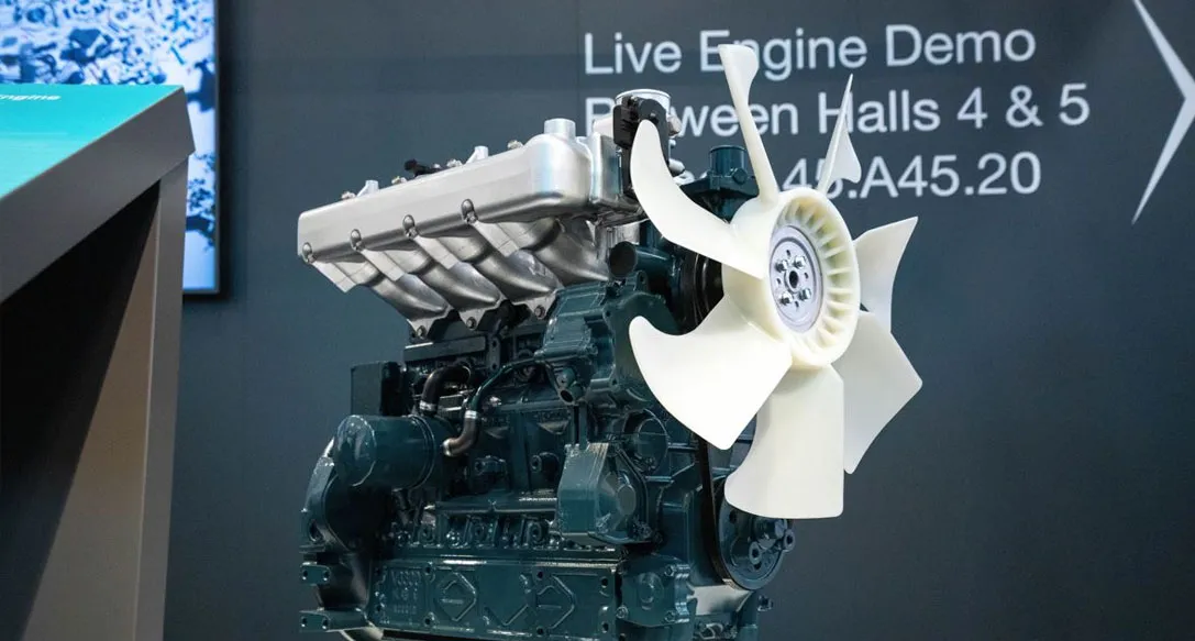 Picture: Kubota 3.8 L hydrogen engine